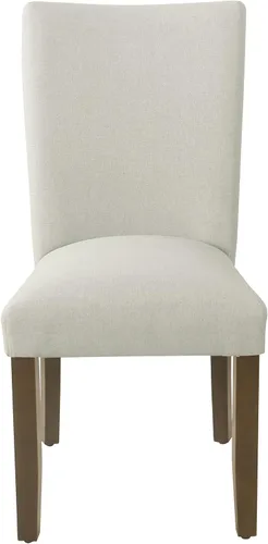 Vista 10 de HomePop Silla de comedor clásica Parsons - Tejido gris (juego de 2)
