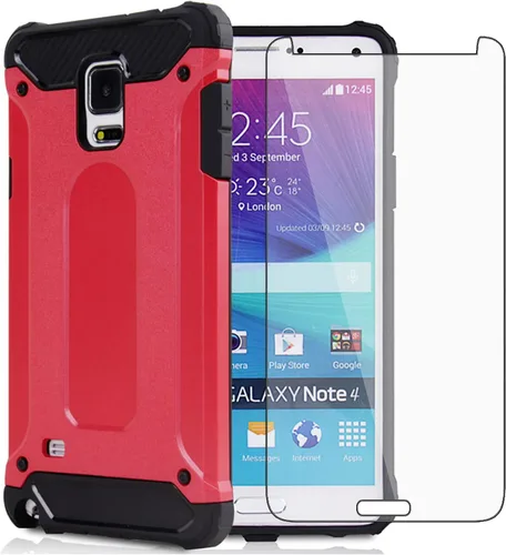 Vista 8 de Funda de teléfono para Samsung Galaxy Note 3 con protector de pantalla de vidrio templado y accesorios para celulares, goma resistente, de doble