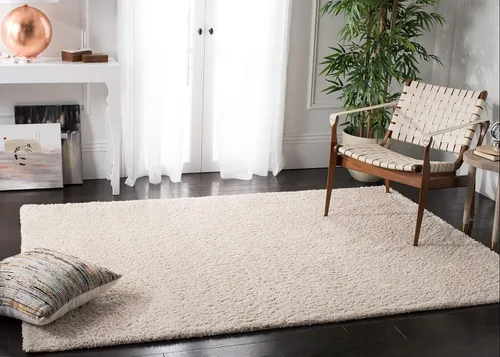 Vista 91 de SAFAVIEH Colección August Shag - Alfombra de área de 6 x 9 pies, color lila, diseño sólido, no desprende pelusa y de fácil cuidado, grosor de 1.2