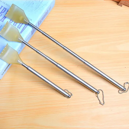 Vista 2 de Pequeño rascador de espalda extensible, masajeador de espalda con forma de garra, masajeadores manuales de espalda de acero inoxidable