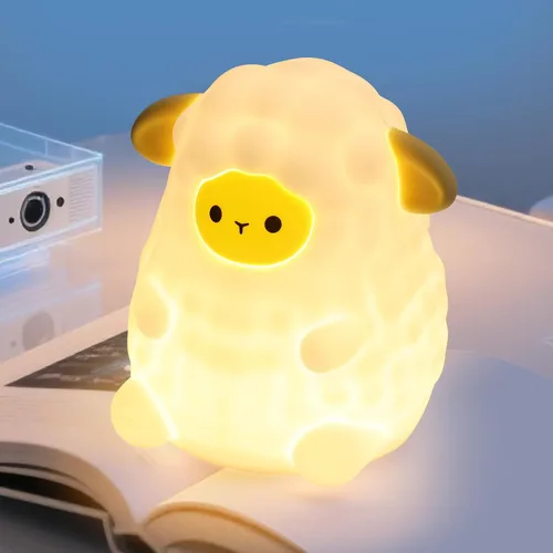 Vista 9 de Luz nocturna de abeja, bonita lámpara de noche de animales de silicona, lámpara de noche para habitación de niños, lámpara LED regulable, lámpara