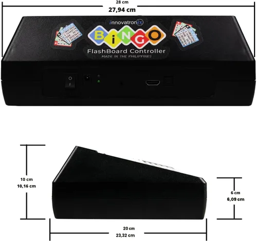 Vista 3 de Bingo v2 Tablero Flash inalámbrico con controlador (ahora con Wi-Fi) - Versión de EE. UU. 75 bolas - Uso para juegos con 1 año de garantía Nueva