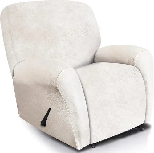 Vista 31 de ANARACHON Fundas para Sillas Reclinables Tipo Cuero, 4 Piezas Funda para Sillón Reclinable Lazy Boy, Protector de Muebles - Funda Suave Lavable