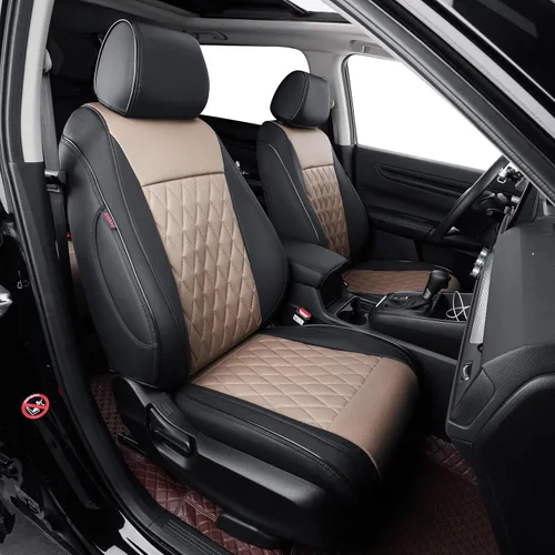 Vista 11 de EKR Juego completo de fundas de asiento de coche para Honda CRV 2017-2022 Negro