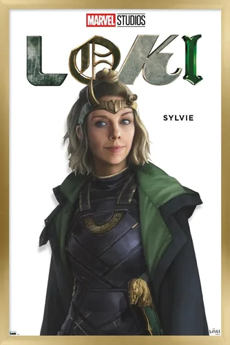 Vista 19 de Trends International Marvel Loki - Póster de pared de la serie Sylvie Feature Series, 14.725 x 22.375 pulgadas, versión enmarcada de madera