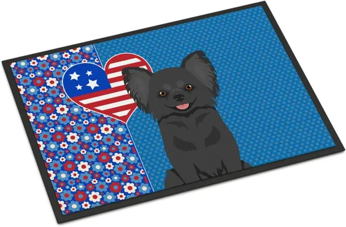 Vista 164 de Caroline's Treasures WDK5119JMAT Airedale Terrier USA - Tapete para interiores o exteriores, 24 x 36 pulgadas, tapete para puerta delantera