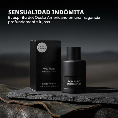 Vista 7 de Tom Ford Ombre Leather Eau de Parfum Mini 0.14 onzas líquidas 4ml botella de rociado en caja