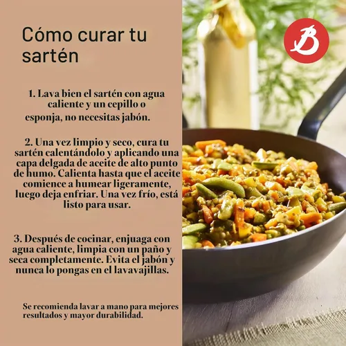 Vista 3 de de Buyer - Wok Pan de acero al carbono azul de 0.079 in de grosor - ACCESO