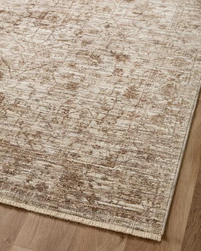 Vista 7 de Loloi Sorrento Collection SOR-01 - Alfombra de pasillo Bark/Natural, 2'-7" x 10'-0" SOR-01 Approx. 3x10 Brown Hallway Entryway Kitchen, Vintage
