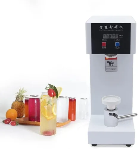 Máquina selladora de latas comercial de 110 V Máquina selladora automática de latas para el hogar Máquina selladora de latas para boca de botella de