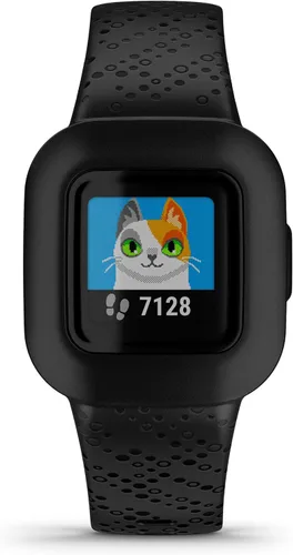 Vista 4 de Garmin vívofit jr. 3 - Rastreador de actividad física para niños, cósmico negro, hasta 1 año de duración de la batería, apto para nadar, desbloquea