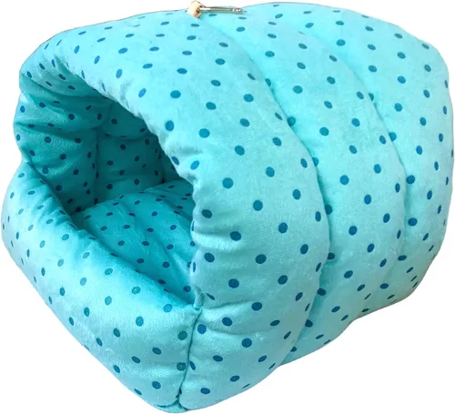 Vista 4 de WOWOWMEOW - Cama para cobayo, hámster, animales pequeños, cama con forma de cueva para colgar