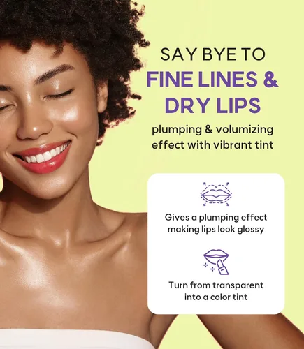Vista 3 de WELCOS FRUDIA Grape Honey Chu Lip Essence – Bálsamo labial coreano para hombres y mujeres Tubos de bálsamo labial orgánico para el cuidado
