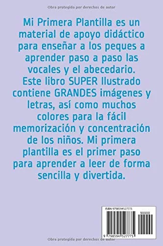 Vista 2 de Mi Primera Plantilla Aprendiendo las Letras (Spanish Edition)