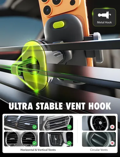 Vista 4 de Bracketron TripGrip PRO Soporte para teléfono de coche, ventilación y salpicadero, un botón TripGrip PRO suction cup phone holder with secure vent