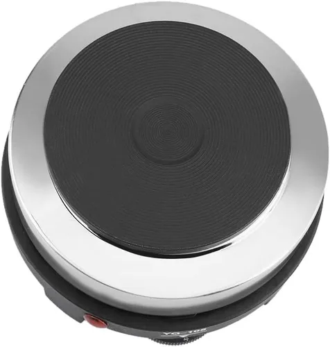 Vista 9 de Placa eléctrica pequeña, 500 W, encimera portátil de un solo quemador, multifunción, calentador eléctrico de cocina para el hogar para hervidor
