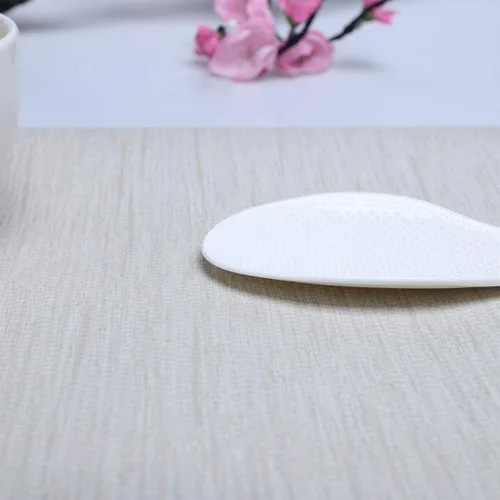 Vista 5 de uxcell Cuchara antiadherente plástica del servicio de alimentos de la patata del arroz del palo, blanco