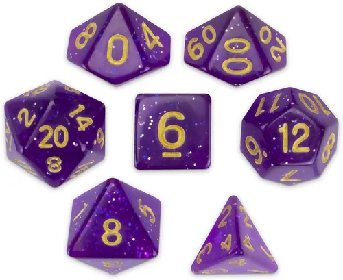 Vista 17 de Brybelly Juego de 7 dados poliédricos Series III Wiz - Edición más reciente