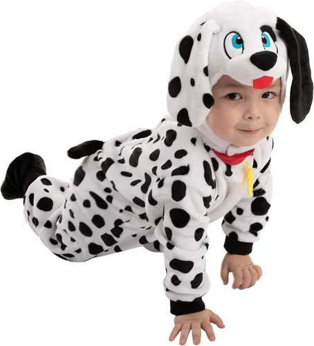 Vista 5 de Spooktacular Creations Halloween Toddler Dalmatian Costume for Kids, Baby Halloween Dress Up Party