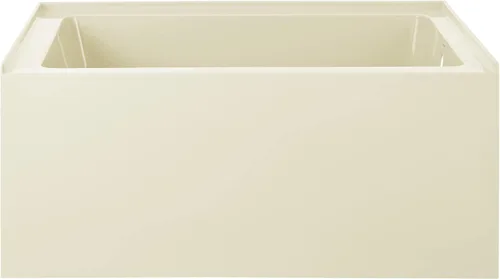 Vista 31 de Voltaire - Bañera de 54 x 30 pulgadas para alcoba de drenaje a mano derecha con delantal en bisque Bisqué Beige