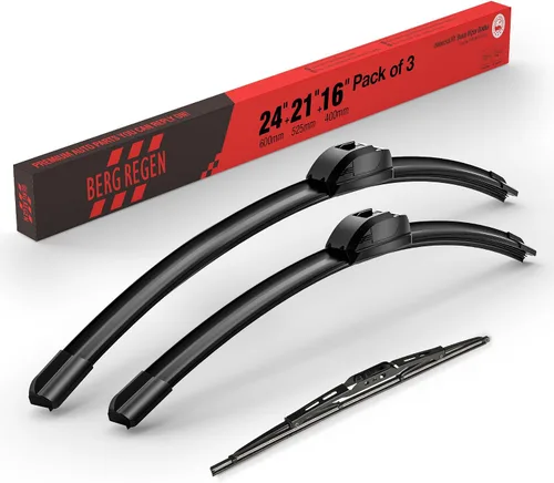 Vista 132 de BERG REGEN Escobillas limpiaparabrisas de 15"+15" con escobilla trasera de 13" - Juego de repuesto automotriz para Jeep Wrangler JK 2008 2009 2010
