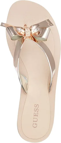 Vista 4 de GUESS Sandalia plana TUTU9 para mujer, oro rosa 716