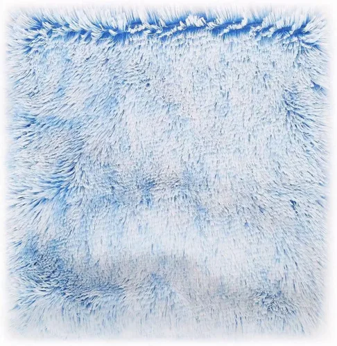 Vista 8 de DECOBIRD Funda de almohada de 18 x 18 pulgadas, extra suave, lumbar, peluda, de piel sintética, decoración del hogar, funda de cojín de doble cara