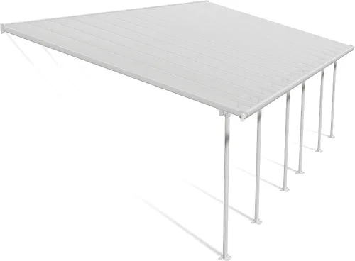 Vista 25 de Techo Palram Feria para patio y/o terraza, Amigable con el ambiente, Blanco
