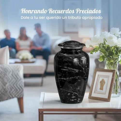 Vista 5 de Urna grande hecha a mano para cenizas adultos, hombres y mujeres, urnas de cremación para cenizas humanas, hombre y mujer, urnas funerarias