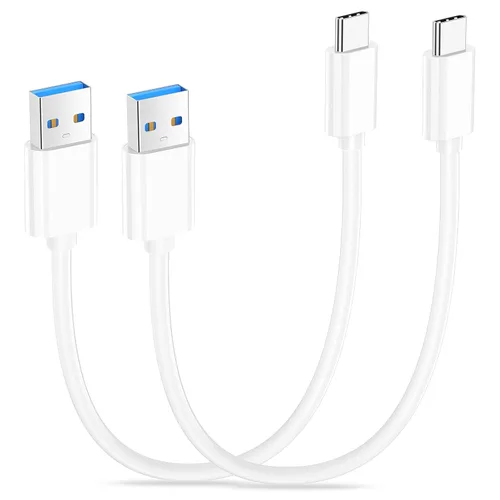 Vista 24 de Cable corto USB A a USB C 3.1 de 6 pulgadas, 0.5 pies, cable de transferencia de datos de alta velocidad de 10 Gbps compatible con MacBook Pro, iPad
