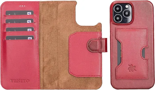 Vista 10 de Venito Florence - Funda de piel compatible con Samsung Galaxy S9, extra segura con bloqueo RFID, cartera desmontable para teléfono (gris decolorado)