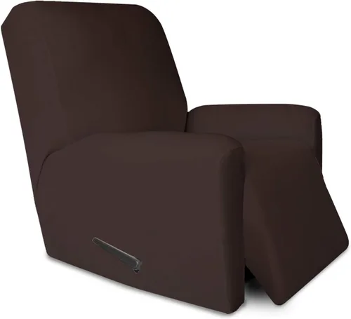 Vista 116 de PureFit Funda súper elástica para sofá reclinable con bolsillo, funda de sofá suave y antideslizante de elastano, lavable, protector de muebles