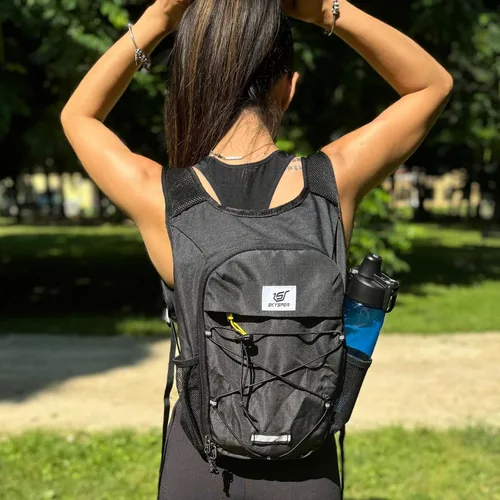 Vista 6 de SKYSPER Mochila de senderismo plegable - Mochilas de viaje transpirables pequeñas y ligeras de 10L/15L