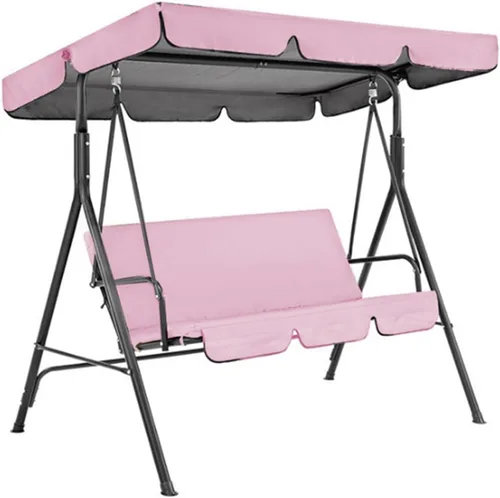 Vista 11 de KYOFIS Toldo de columpio para porche, cubierta de repuesto para toldo de columpio, impermeable, resistente al viento, anti-UV, resistente, tela