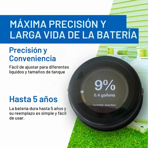 Vista 5 de Mopeka Indicador de pantalla LCD – Se monta magnéticamente en el panel de control de su caravana, salpicadero, tanque de propano o parrilla
