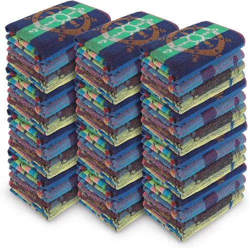 Vista 12 de Ipanema - Toalla de playa de viaje jacquard de rizo de 30 x 60 pulgadas, diseños surtidos, delfín, conchas marinas, peces, vela, 100% algodón