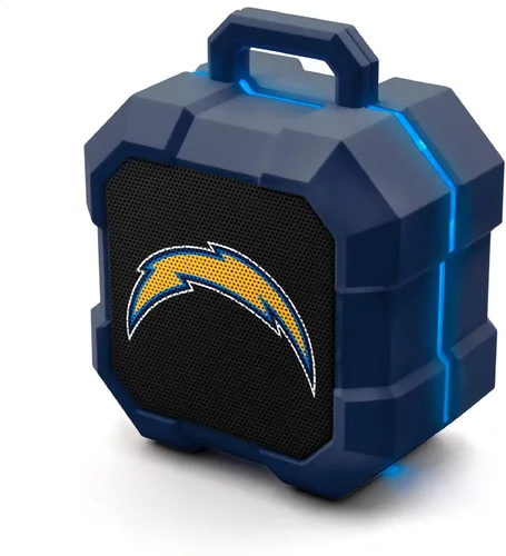 Vista 31 de SOAR NFL Shockbox - Altavoz Bluetooth inalámbrico LED, resistente al agua, IPX4, 5.0 Bluetooth con más de 5 horas de tiempo de reproducción, pequeño