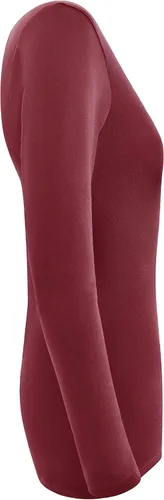Vista 4 de Natural Uniforms Camiseta de manga larga con cuello en V para mujer, paquete de 3