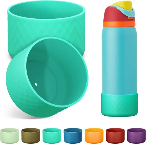 Vista 16 de 2 botas de silicona para botella de agua Owala de 24 onzas, 32 onzas, 40 onzas, funda protectora antideslizante para botellas de agua de acero