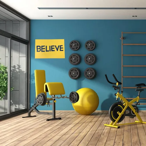Vista 4 de Letrero de letras Believe para pared o vestuario para fanáticos de los deportes, 11 pulgadas de ancho x 7 pulgadas de alto, para decorar la pared