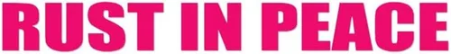 Vista 12 de Rust in Peace 9" x 1" Black