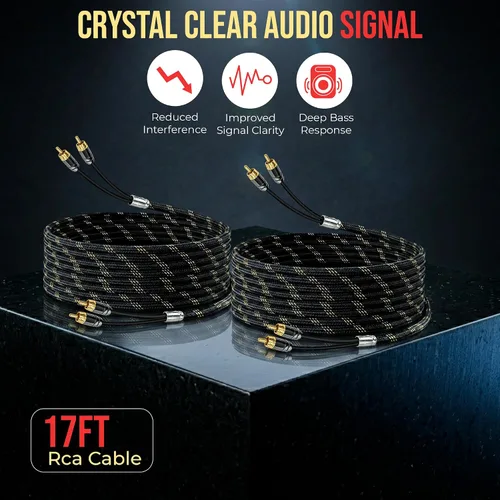 Vista 8 de Elite Audio Kit de cableado de amplificador dual calibre 0, kit de instalación de amplificador OFC de 5000 W para 2 amplificadores - EA-PROK0-DUAL