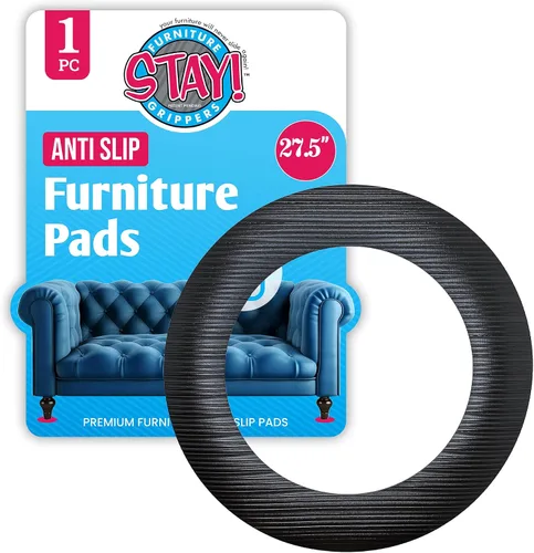 Vista 6 de Stay! Almohadillas antideslizantes para muebles reclinables (juego de 1) – Pinzas de muebles para suelos de madera dura y alfombras – Agarres