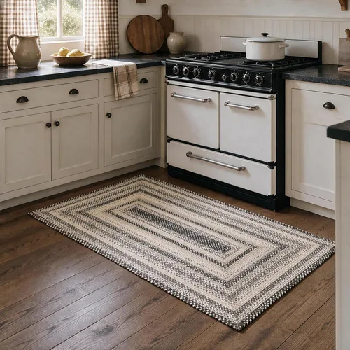 Vista 75 de Homespice Alfombra ovalada trenzada de yute de hoja ámbar, ideal como Hoja de ámbar