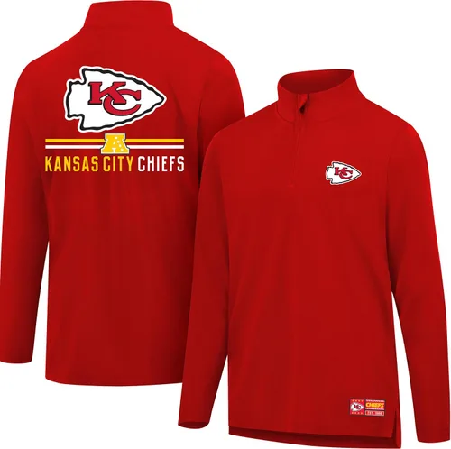 Vista 44 de Ultra Game Men's NFL Official Super Soft Quarter Zip Long Sleeve T-Shirt