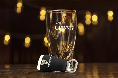 Vista 7 de Guinness Abrebotellas y vidrio en relieve oficial de 18.3 fl oz