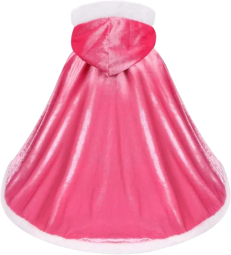 Vista 3 de visofayo Disfraz de capa para niñas con capas de princesa
