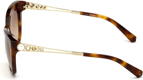 Vista 2 de Swarovski Gafas de sol (SK-0262-S 52F) Dark Havana - Gold - Brown Gradient Lens