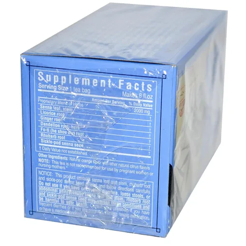 Vista 2 de Triple Leaf Tea Laxante herbario - 20 bolsas de té