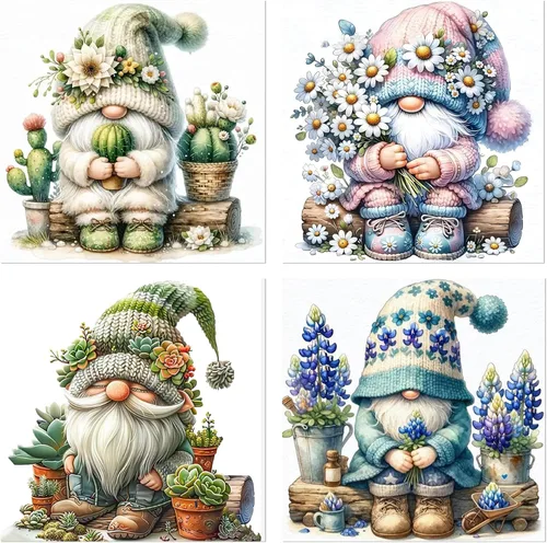 Vista 27 de Meothan - Paquete de 12 kits de arte de diamantes 5D para adultos, de animales, cristales redondos, para regalo o para decoración del hogar de 12 x